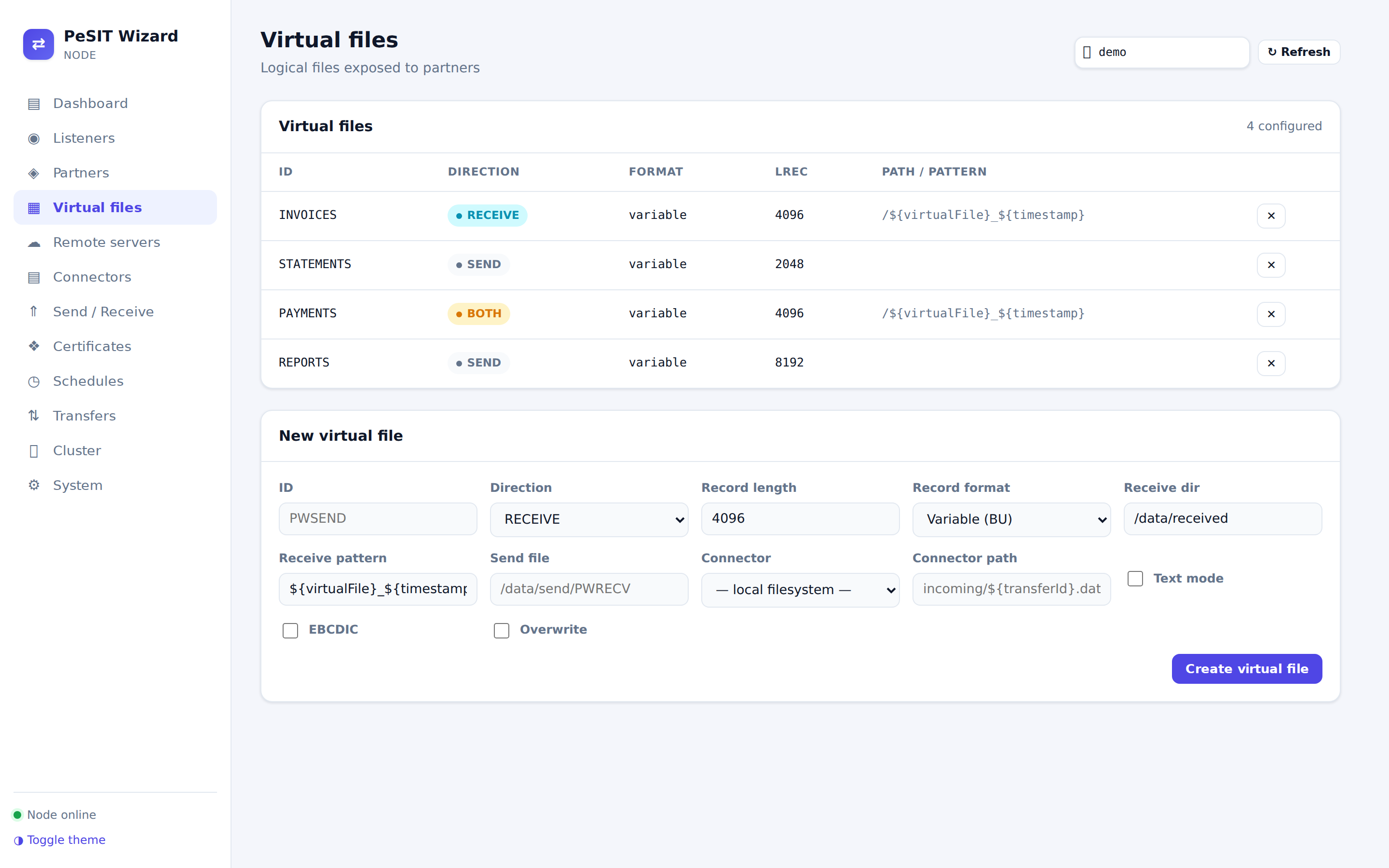 Virtual files
